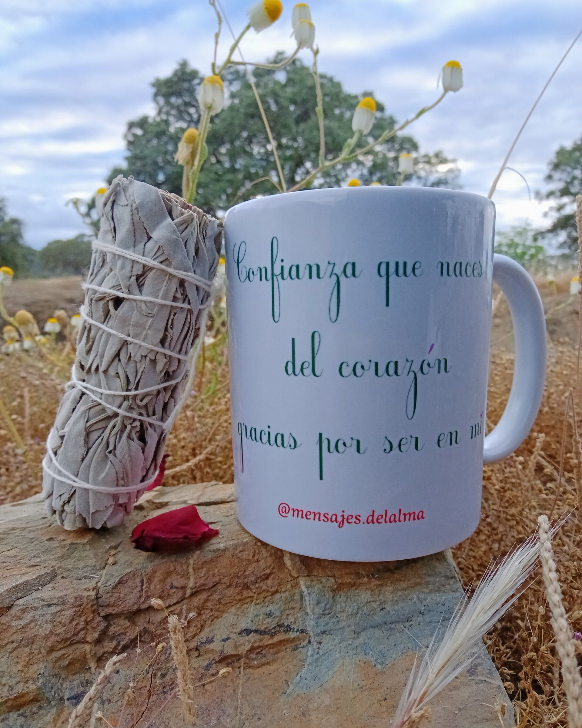 Taza Confianza que naces del corazón gracias por ser en mi - 2